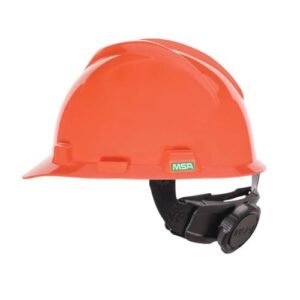 Casco tipo cachucha naranja ajuste matraca MSA