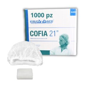Cofia plisada 21" caja con 1,000 pzas TAC