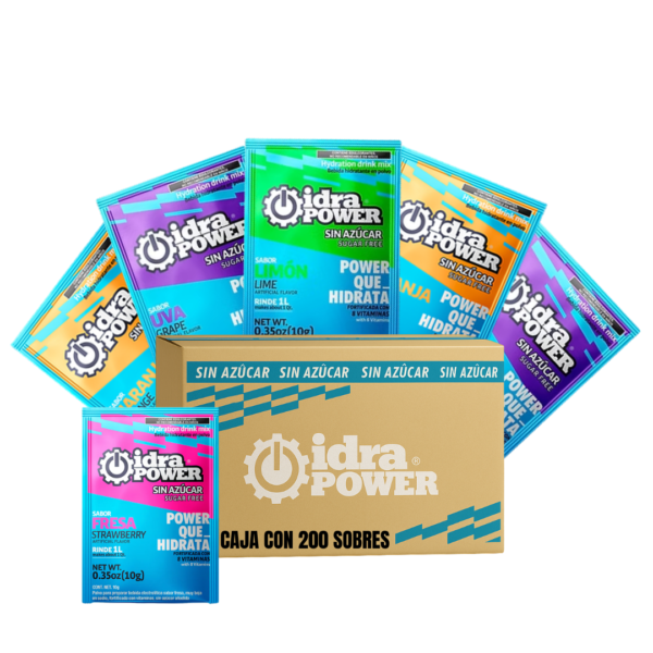 Idrapower de 10gr caja con 200 sobres