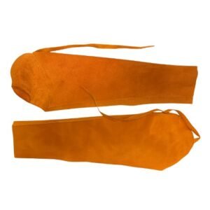 Mangas de carnaza de res para soldador ajustable