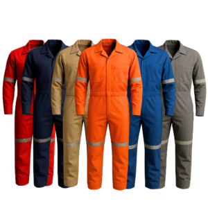 Overol básico con reflejante y bolsillos 100% algodón