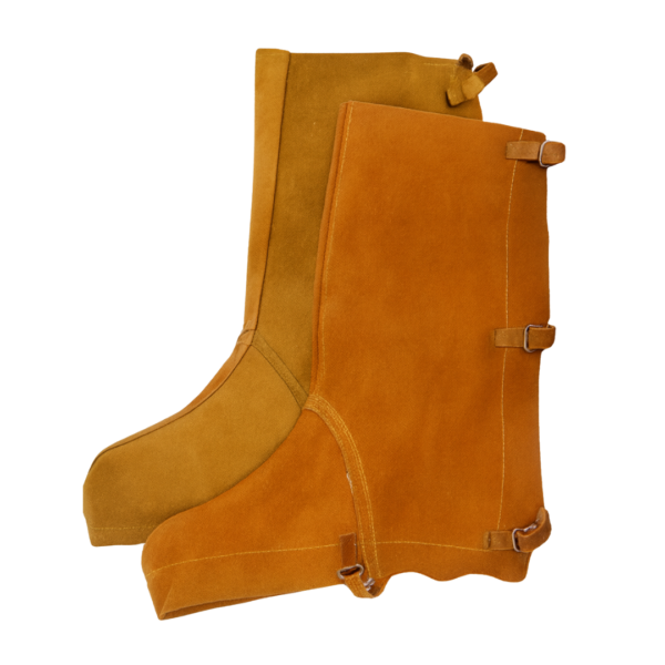 Polaina de carnaza de res para soldador