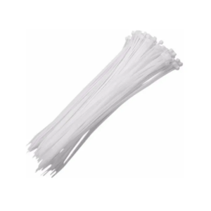 Seguro (brida) estriado blanco 7 paquete con 10 pzas Seguro (brida) estriado blanco 7" paquete con 10 pzas