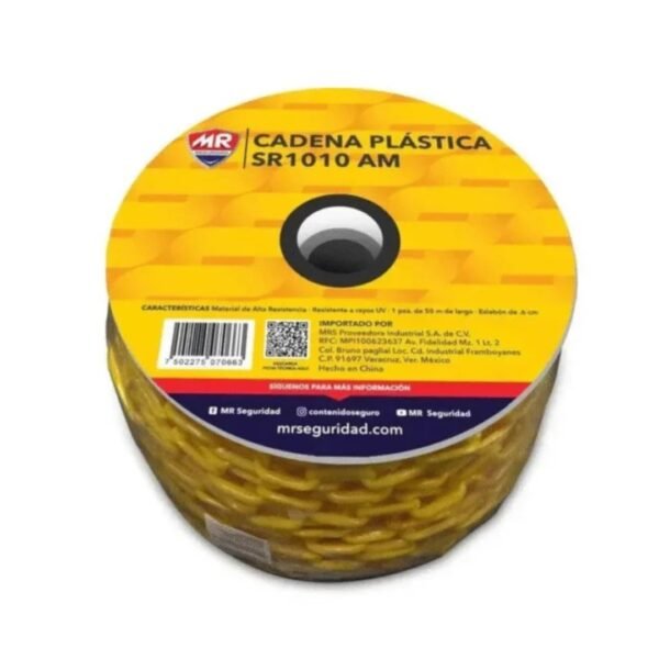 Cadena plástica amarilla 50 mts MR Mod SR1010AM