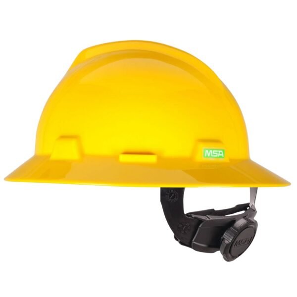 Casco ala ancha amarillo ajuste matraca clase E MSA