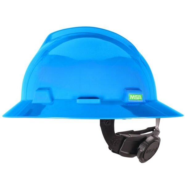 Casco ala ancha azul ajuste matraca clase E MSA
