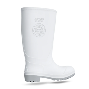 Bota de hule color blanca air vent system
