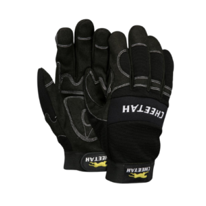 GUANTE CHEETAH T-GD USO GRAL. NEGRO, ALMOHADILLA, CIERRE VELCRO MCA MCR SAFETY MODMCR 935-GD Guante cheetah con cierre de velcro Mod: MCR 935