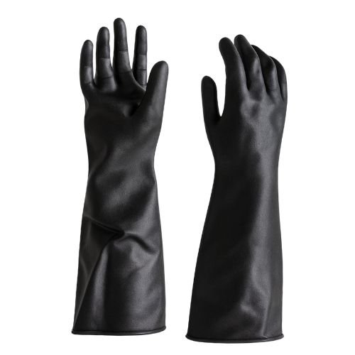 Guante de látex industrial de uso rudo contra ácidos