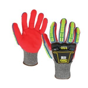 Guante de impacto resistente al corte con palma arenosa Guante de impacto anticorte con palma arenosa