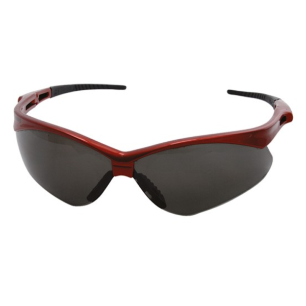 Lente de seguridad micra gris policarbonato rojo Dermacare