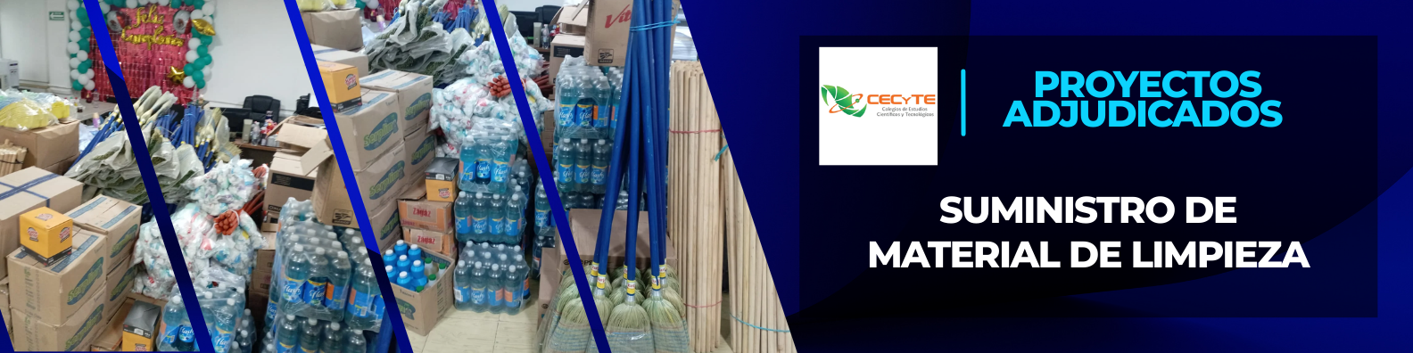 Proyecto suministro de material de limpieza cecyte